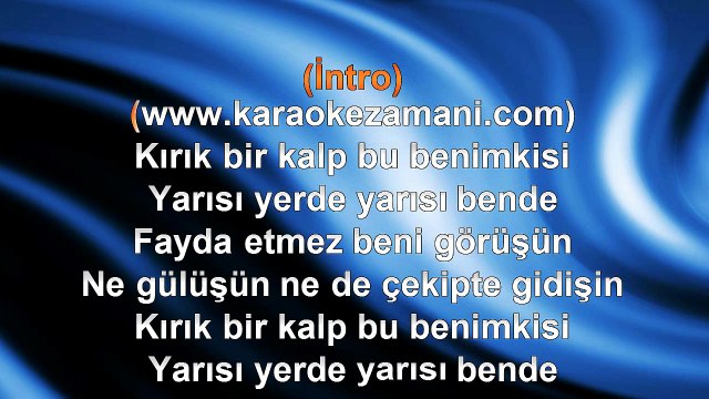 Ufuk Yıldırım - Bir Haber Ver - 1996 TÜRKÇE KARAOKE
