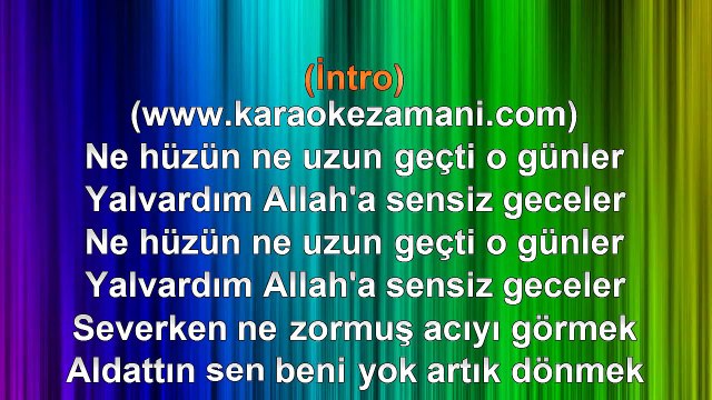 Ufuk Yıldırım - Sevme Bir Daha - 2000 TÜRKÇE KARAOKE