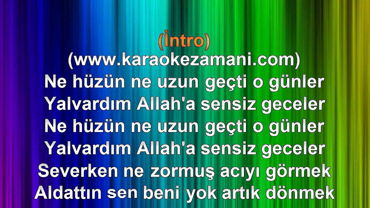 Ufuk Yıldırım - Sevme Bir Daha - 2000 TÜRKÇE KARAOKE
