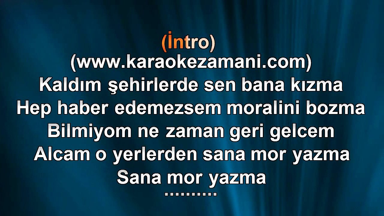 Umut Kaya - Mor Yazma - 2008 TÜRKÇE KARAOKE