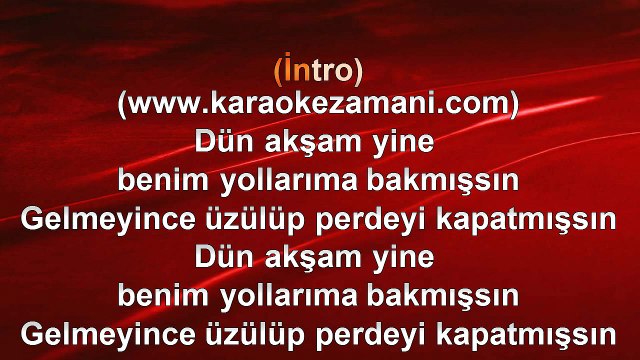 Ümit Besen - Senin Olmaya Geldim - 2000 TÜRKÇE KARAOKE