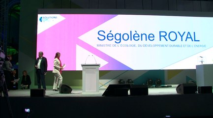Ségolène Royal inaugure l’expérience Climat au Grand Palais