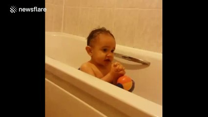 Baby swears at mum with his first words