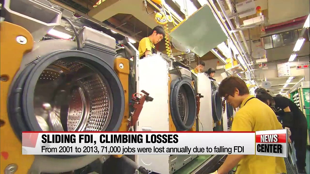 Drop in foreign direct investment in Korea has produced major job losses