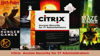 Read  Citrix  Access Security for IT Administrators EBooks Online