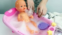 Baby Doll Bathtime Nenuco Baby Girl How to Bath a Baby and Change Diaper Toy Videos