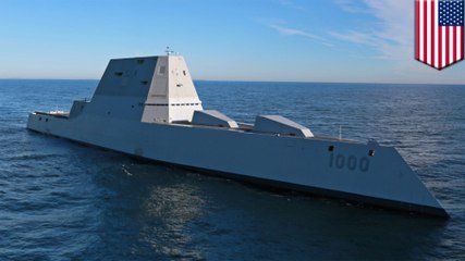 The U.S Navy's huge Zumwalt destroyer is the baddest looking warship on the open seas