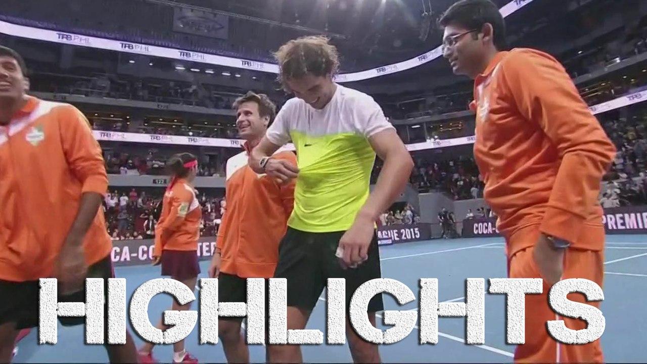 Nadal vs Raonic, IPTL 2015, Highlights HD - 5th Match Singles - 08/12/15