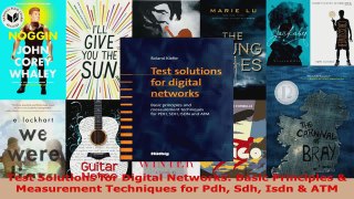 Read  Test Solutions for Digital Networks Basic Principles  Measurement Techniques for Pdh Sdh EBooks Online