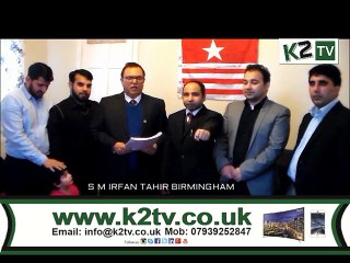 K2TV  BIRMINGHAM REPORT 10122015 SYED KASHIF SAJJAD