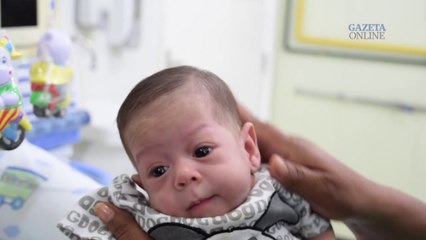 Davi ficou internado por 6 meses após nascer