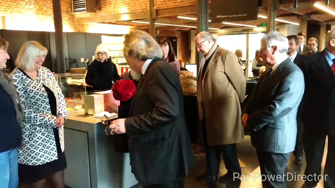 Hornu - Le roi Albert et la reine Paola en visite au Mac's