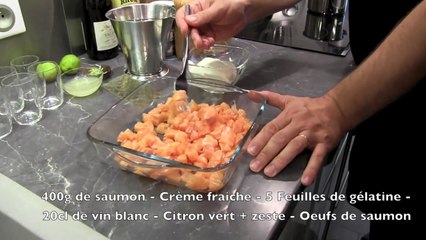 Verrine de Saumon au Citron vert
