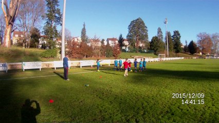 Les U11 à l'entraînement