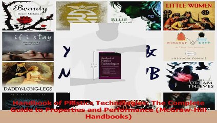 PDF Download  Handbook of Plastics Technologies The Complete Guide to Properties and Performance Download Full Ebook