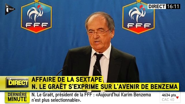 Noël Le Graët : Benzema n'est plus sélectionnable - ZAPPING ACTU DU 10/12/2015