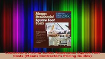 Read  Contractors Pricing Guide Residential Square Foot Costs Means Contractors Pricing Ebook Free