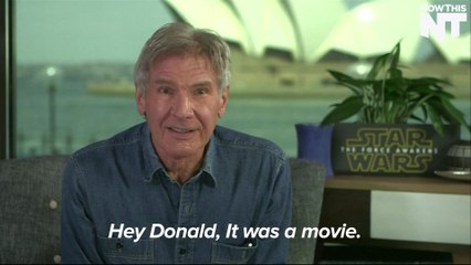 Harrison Ford Has A Reality Check For Donald Trump: Movies Aren't Real Life