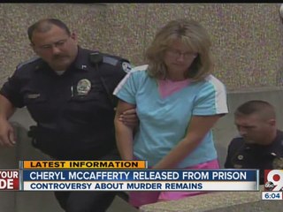 Cheryl McCafferty goes free from prison after nearly nine years behind bars