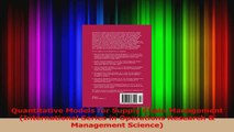 Read  Quantitative Models for Supply Chain Management International Series in Operations PDF Free