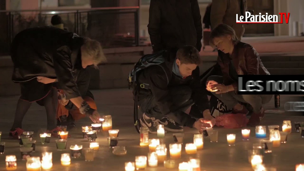 Lyon : le lumineux hommage  aux victimes des attentats parisiens