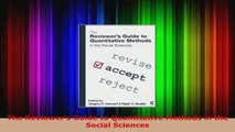 Read  The Reviewers Guide to Quantitative Methods in the Social Sciences EBooks Online