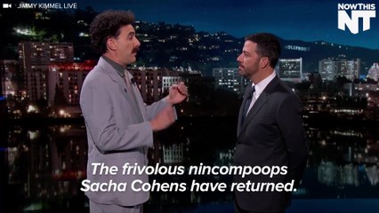 Sacha Baron Cohen Breaks Out The Borat Impression To Rip Trump On Kimmel