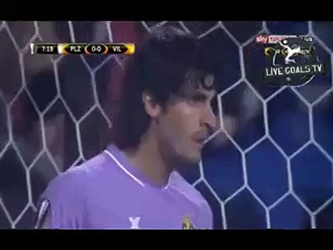 Penalty Situation - FC Viktoria Plzeň vs Villarreal - Europa League - 10.12.2015