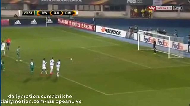 Aleksandr Gutor Amaizing Penalty Save - Rapid Vienna v. Dinamo Minsk (Europa League) 10-12-2015