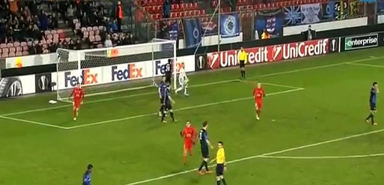 Pione Sisto Goal - Midtjylland 1 - 0 Club Brugge - 10/12/2015