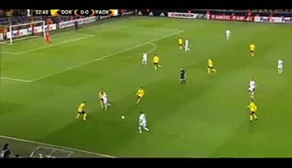 Róbert Mak AMAZİNG Goal Dortmund 0 1 PAOK 10 12 2015