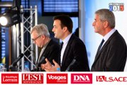 Le débat des Régionales en Alsace Champagne-Ardenne Lorraine : les frontaliers vus par Masseret, Philippot et Richert...