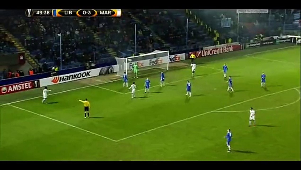 Abdelaziz Barrada Goal - Liberec 0-3 Olympique Marseille - 10-12-2015