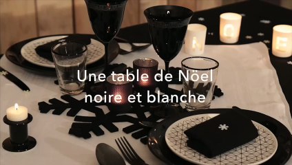 Déco de table : Ambiance noire & blanche