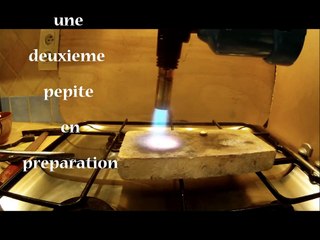 comment faire fondre de l or .. pepite ou lingot .. Gold nugget