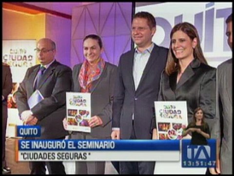 Se inauguró el seminario 'Ciudades Seguras'