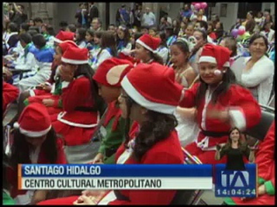 Siete planteles educativos participaron en festival de villancicos