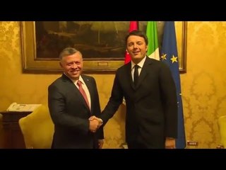 Télécharger la video: Roma - Renzi riceve a Palazzo Chigi il Re Abdullah II di Giordania (10.12.15)