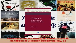 Intraoperative Monitoring of Neural Function Handbook of Clinical Neurophysiology 1e PDF