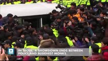 In Seoul, A Showdown Ends Between Police And Buddhist Monks