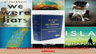 PDF Download  Blacks Law Dictionary with Pronunciations 5th edition Read Online