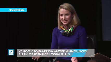 Yahoo CEO Marissa Mayer Announces Birth of Identical Twin Girls
