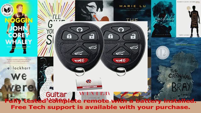 BEST SALE 2 KeylessOption Replacement Keyless Entry Remote Start Control Key Fob Compatible with