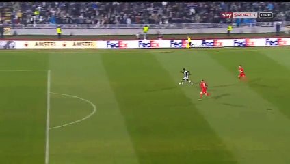 Oumarou Goal - Partizan 1-0 Augsburg- 10-12-2015