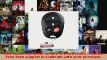 BEST SALE  KeylessOption Replacement 4 Button Keyless Entry Remote Control Key Fob Compatible with