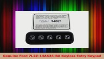 BEST SALE  Genuine Ford 7L2Z14A626BA Keyless Entry Keypad