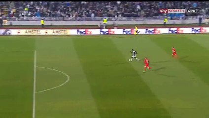 Oumarou Goal - Partizan 1-0 Augsburg- 10-12-2015