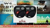 BEST SALE  2 KeylessOption Replacement 3 Button Keyless Entry Remote Control Key Fob Compatible with