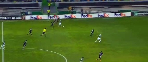 Islam Slimani Goal - Sporting 1 - 1 Besiktas - 10/12/2015