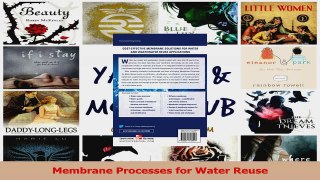 PDF Download  Membrane Processes for Water Reuse PDF Online